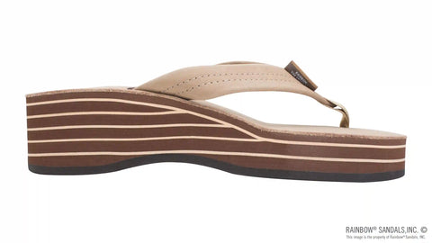 Six Layer Wedge Leather 1" Leather Strap