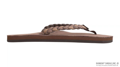Twisted Sister - Single Layer Arch Support Leather with a 3/4" Medium Double Braided Strap