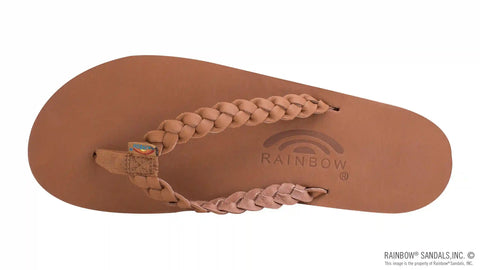 Twisted Sister - Single Layer Arch Support Leather with a 3/4" Medium Double Braided Strap
