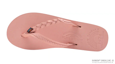 Legacy Collection Flirty Braidy Pink Single Layer Premier Leather w/Braid