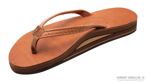 Luxury Leather - Double Layer Arch 1/2" Narrow Strap