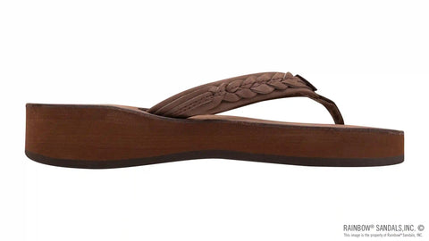 Madison Four Layer Wedge with a 3/4" Medium Braided Strap